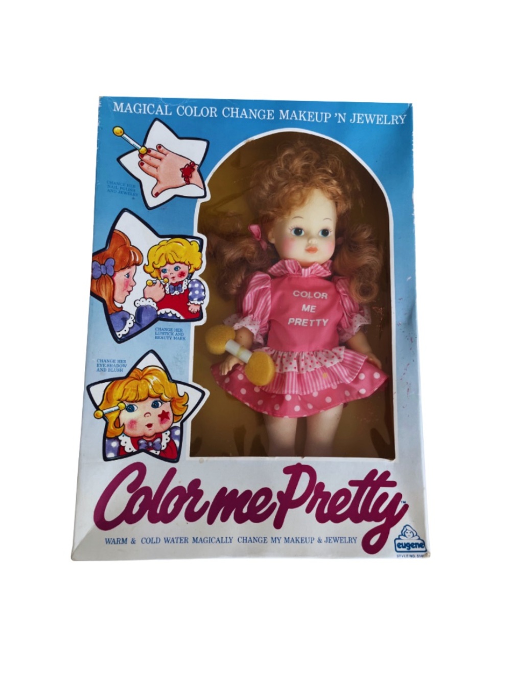 VINTAGE COLOR ME PRETTY BABY DOLL ||  PINK & WHITE DRESS